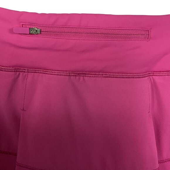 Lululemon Pace Rival Mid-Rise Skirt, Long, Sonic Pink, LW8AADT, size 2 - Picture 9 of 16